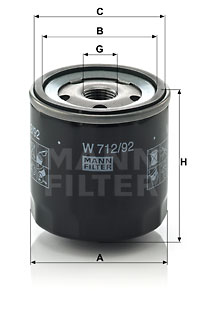 Oil Filter W 712/92