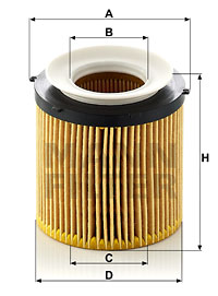 Oil Filter HU 8002 x KIT
